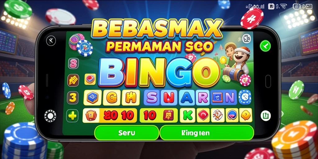 Tampilan gameplay seru dalam aplikasi BEBASMAX dengan banyak pilihan Bingo.