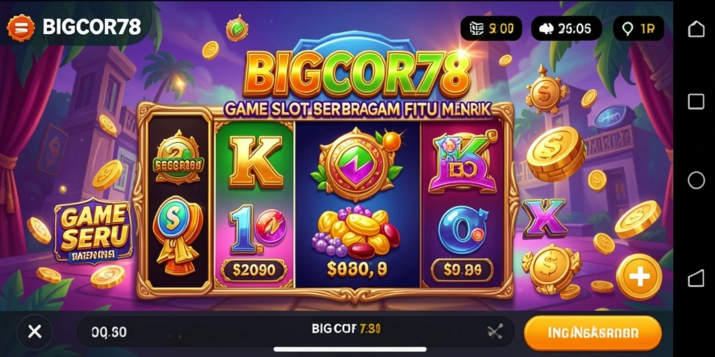 Tampilan menarik dari gameplay Slot BIGCOR78 yang memukau.
