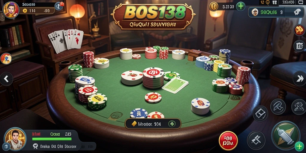 Tampilan gameplay QiuQiu yang seru di BOS138.