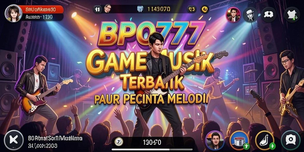 Gameplay BPO777 yang menonjolkan pengalaman menyanyi yang seru.
