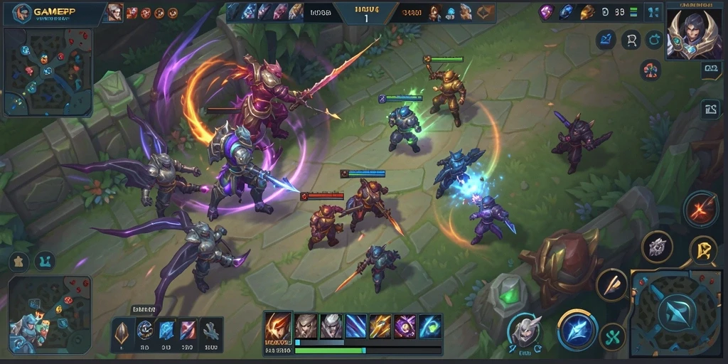 GAMERP menampilkan pertarungan seru di arena MOBA.