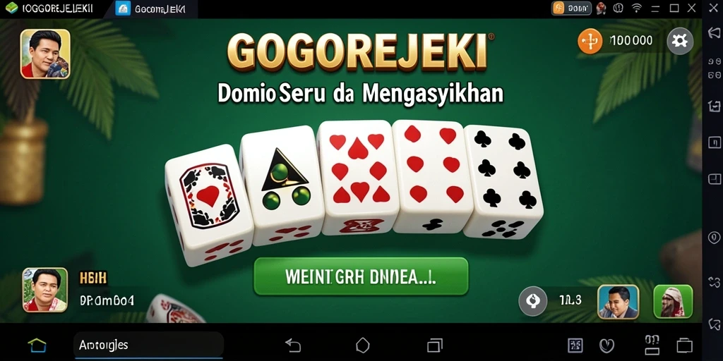 Gameplay seru dan menegangkan dalam GOGOREJEKI, menunjukkan aksi domino yang mendebarkan.