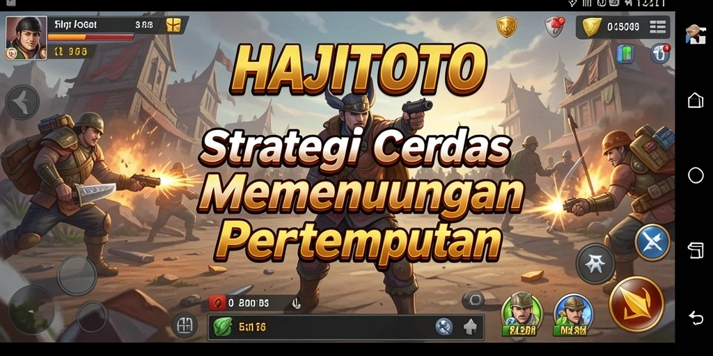 Tangkapan layar permainan HAJITOTO memperlihatkan pertarungan strategi yang intens.
