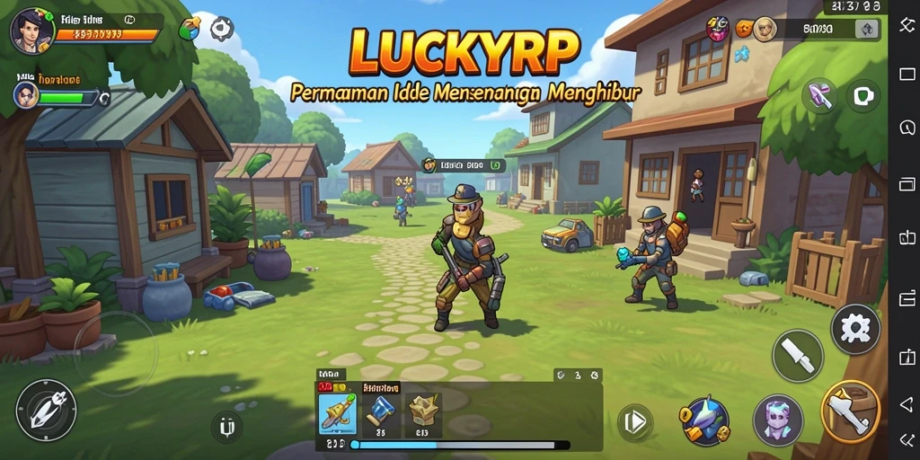 Tampilan dinamis gameplay LUCKYRP yang mengasyikkan.
