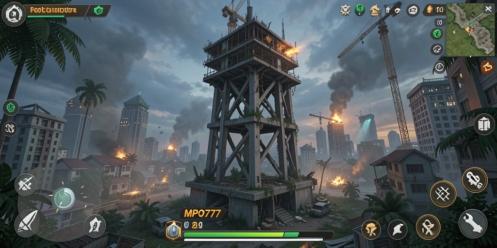 Tampilan gameplay seru dari MPO777 Tower Defense.