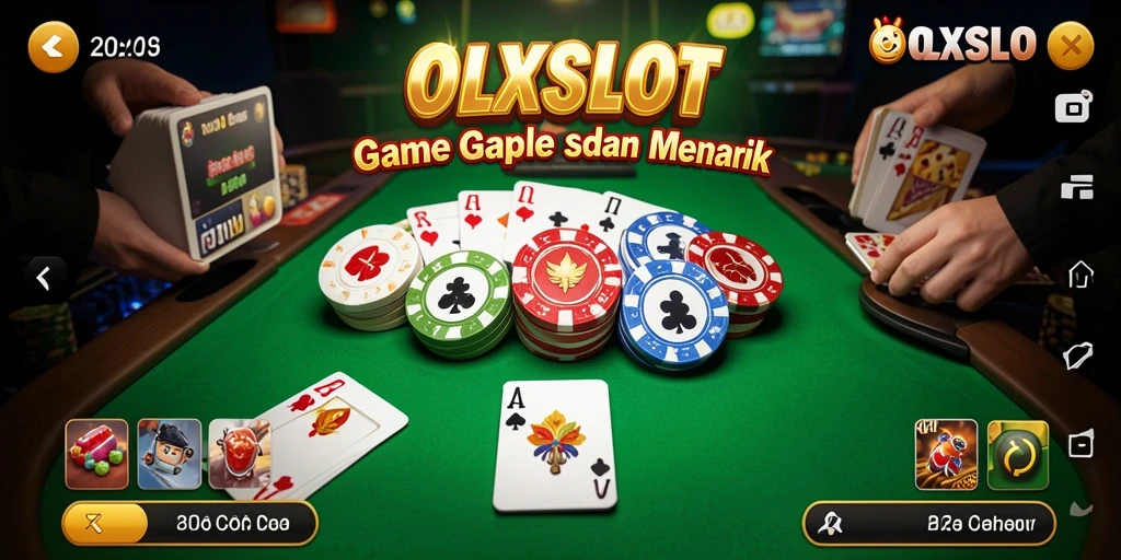 Screenshot gameplay OLXSLOT menampilkan momen seru permainan Gaple.