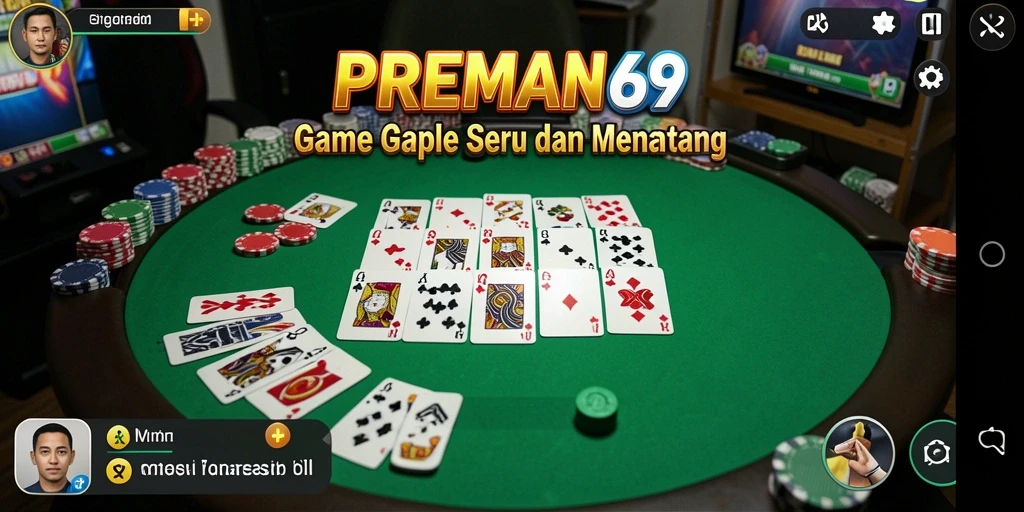 Gameplay seru dan kompetitif dalam PREMAN69, permainan Gaple terbaik.