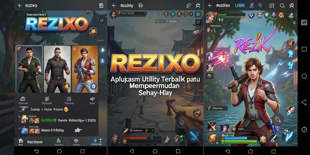 Tampilan antarmuka REZIXO yang intuitif dan mudah digunakan.