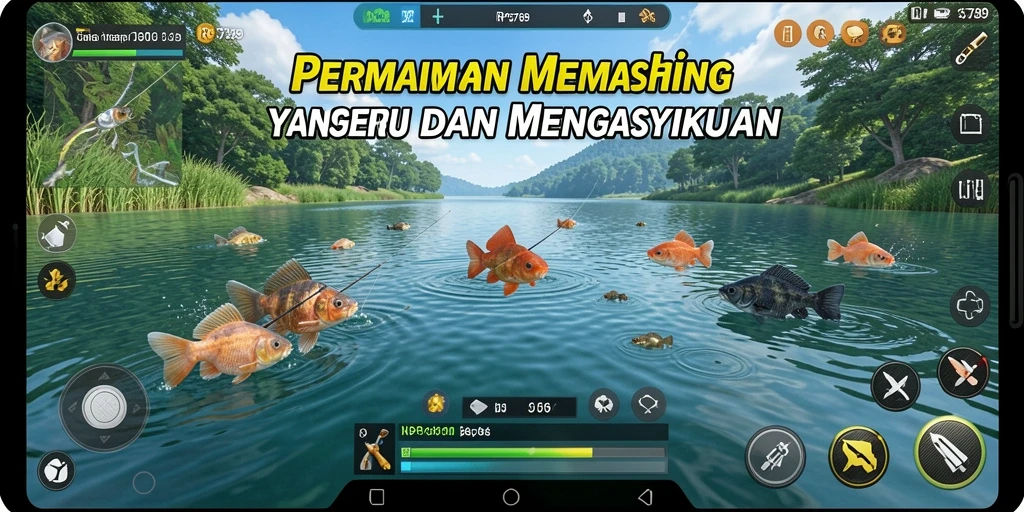 Tangkapan ikan yang menakjubkan dalam permainan memancing RP6789.