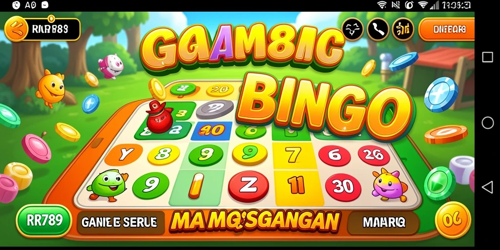 Screenshot gameplay Bingo di RR789 dengan desain menarik.